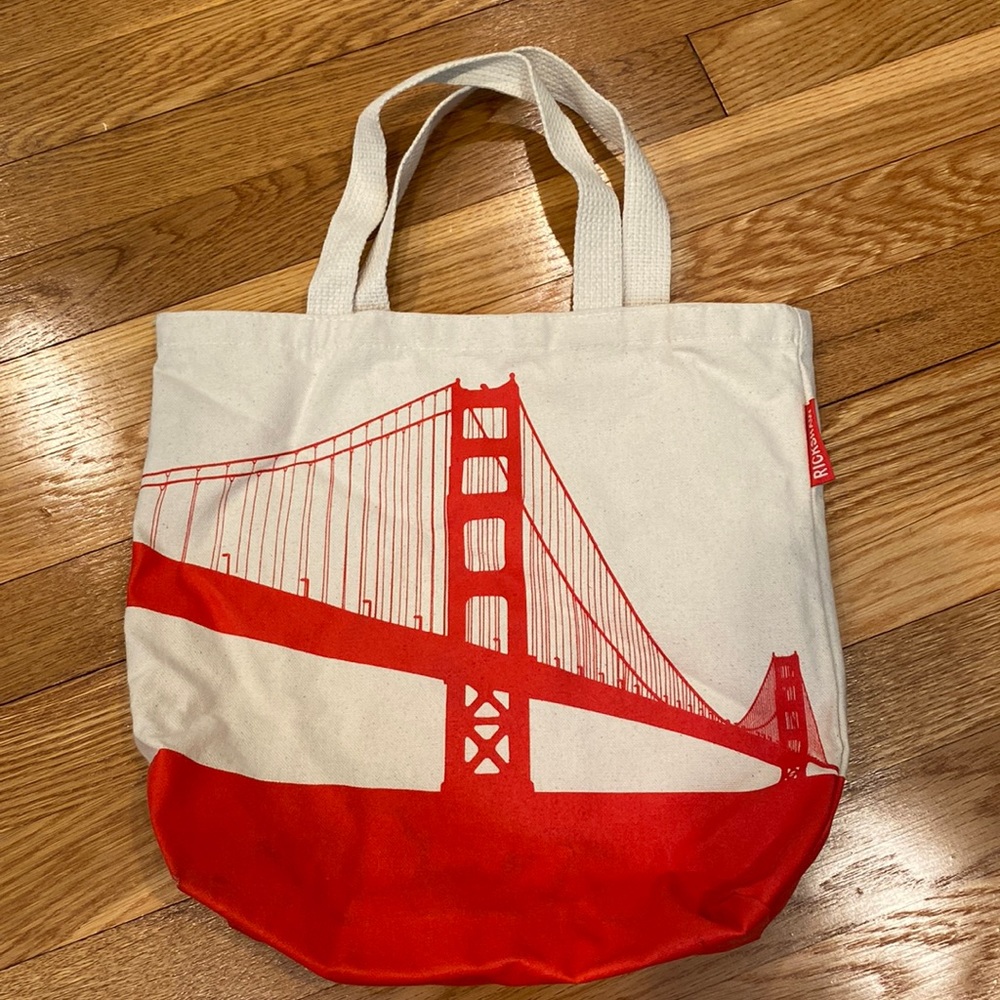Rickshaw Bagworks Made in USA San Francisco Golden Gate Bridge Tote Bag